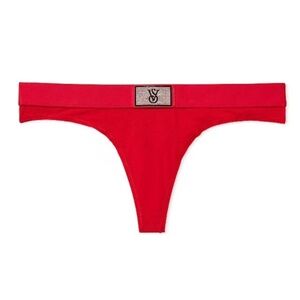 NWOT Victoria's Secret Shine Patch Thong Panty | XL